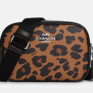 Coach Leopard print camera bag